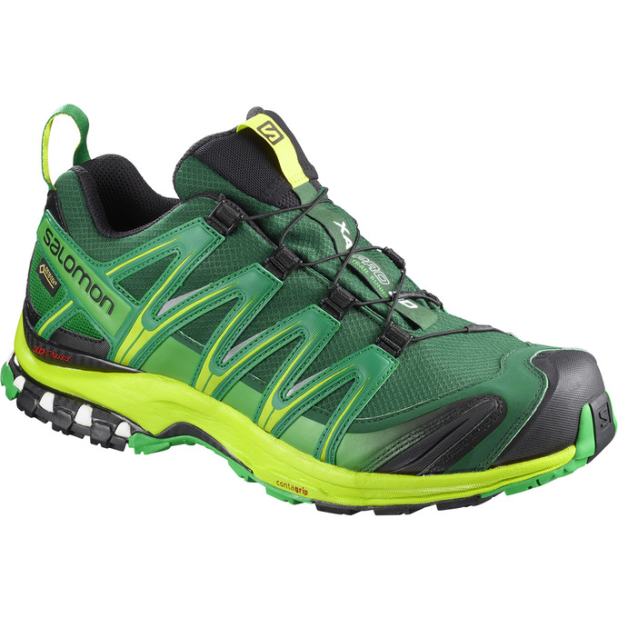 Zapatillas Trail Running Salomon Hombre Verde Oscuro - Salomon Argentina XA PRO 3D GTX® ,129374-FUQ